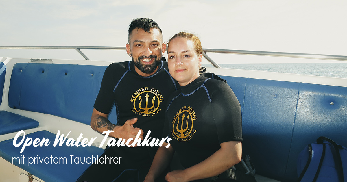 Openwater Tauchkurs mit privatem Tauchlehrer
