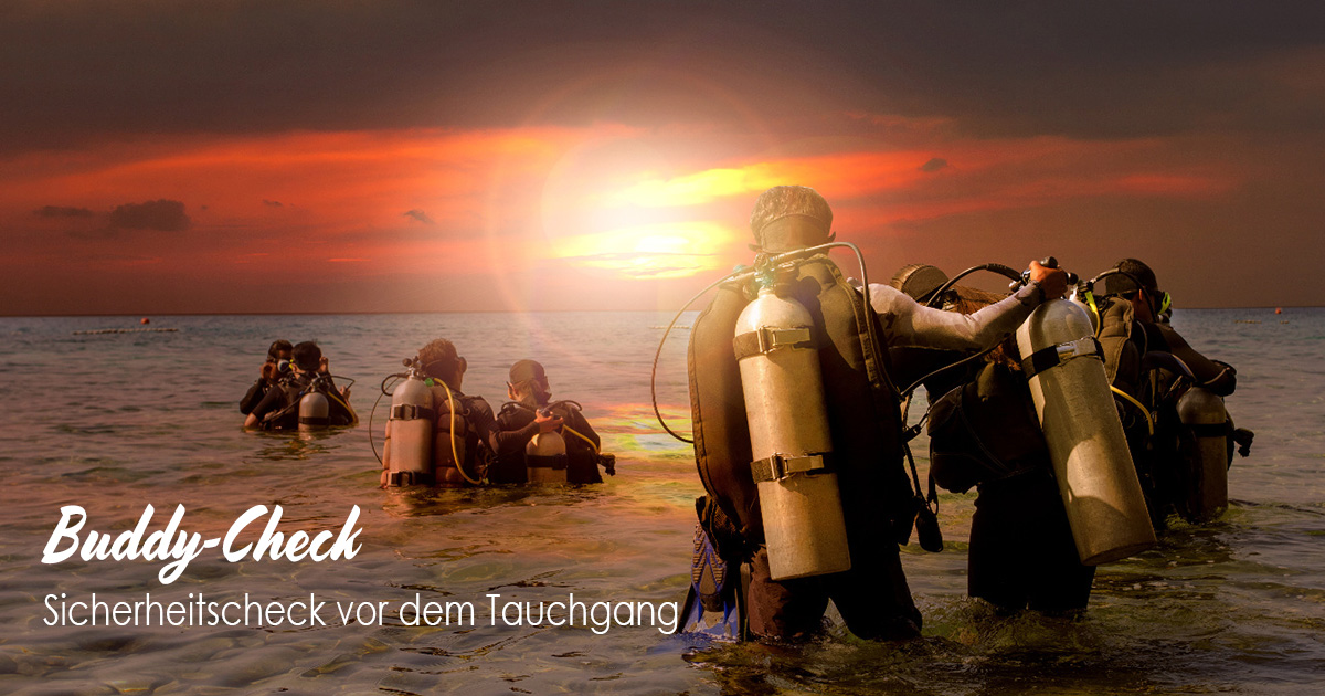 Sicherheitscheck vor dem Tauchgang