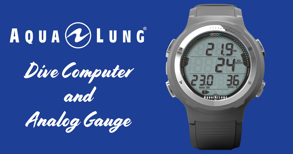 Dive Computer and Analog Gauge from AquaLung