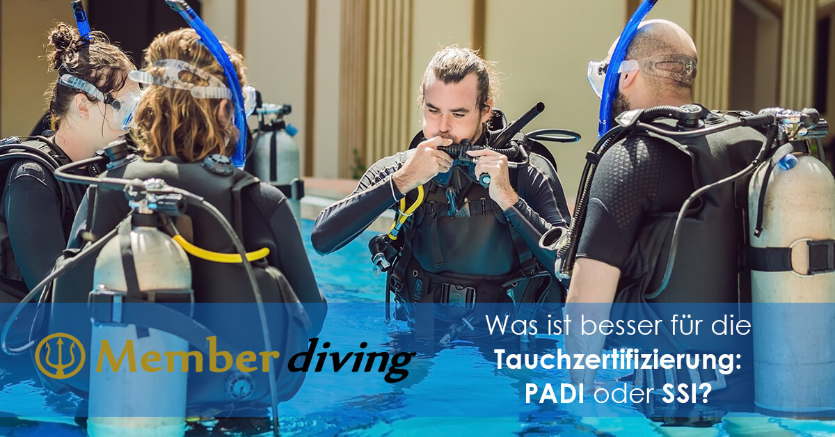 Was ist besser für die Tauchzertifizierung PADI oder SSI